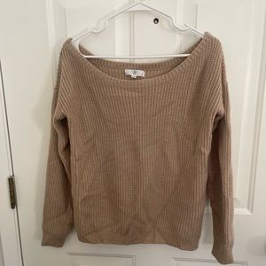 MisGuided Light Pink Off the Shoulder Sweater Size Small/Medium